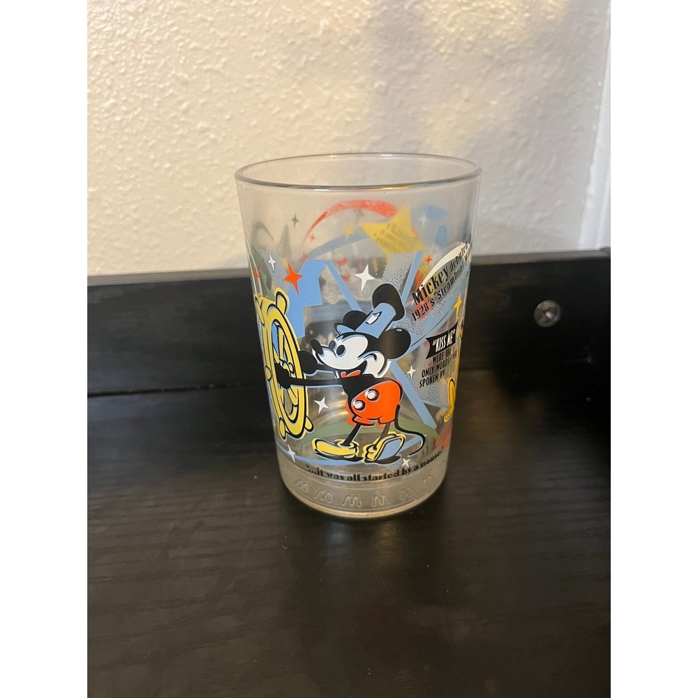 Disney Collectible 100th Anniversary Mcdonalds Glass Cup